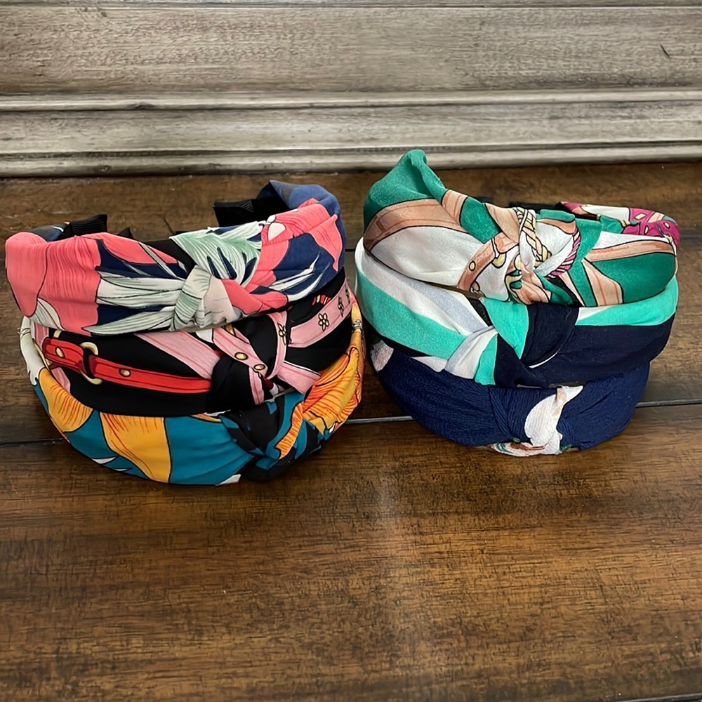 Set of Top Knot Headbands